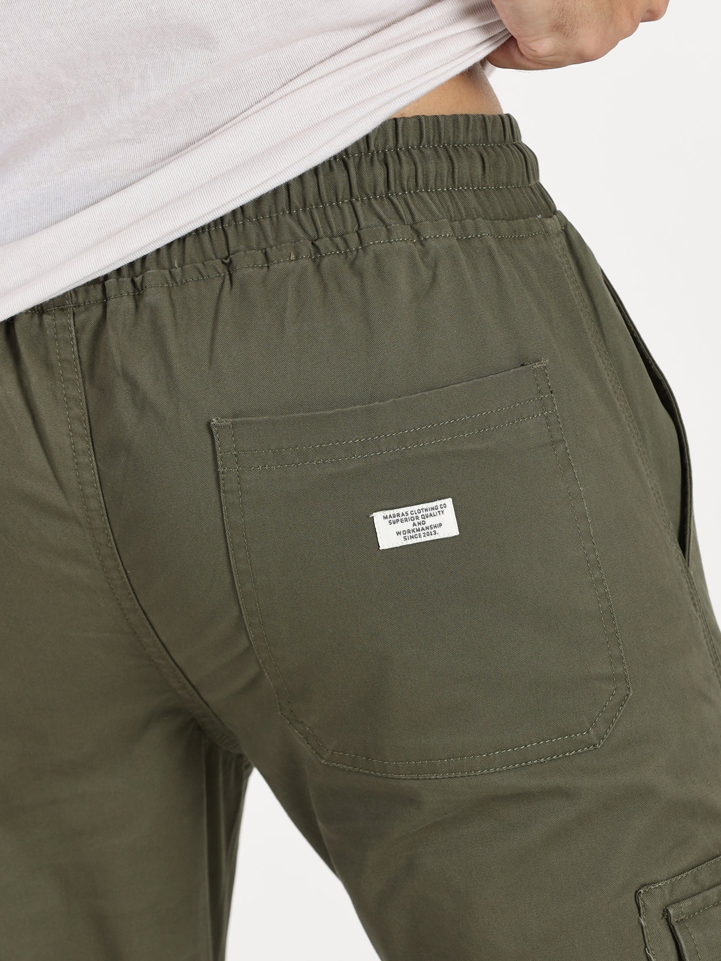 Men's Cargo Joggers - Olive