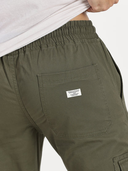 Men's Cargo Joggers - Olive