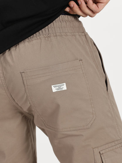 Men's Cargo Joggers - Chocolate
