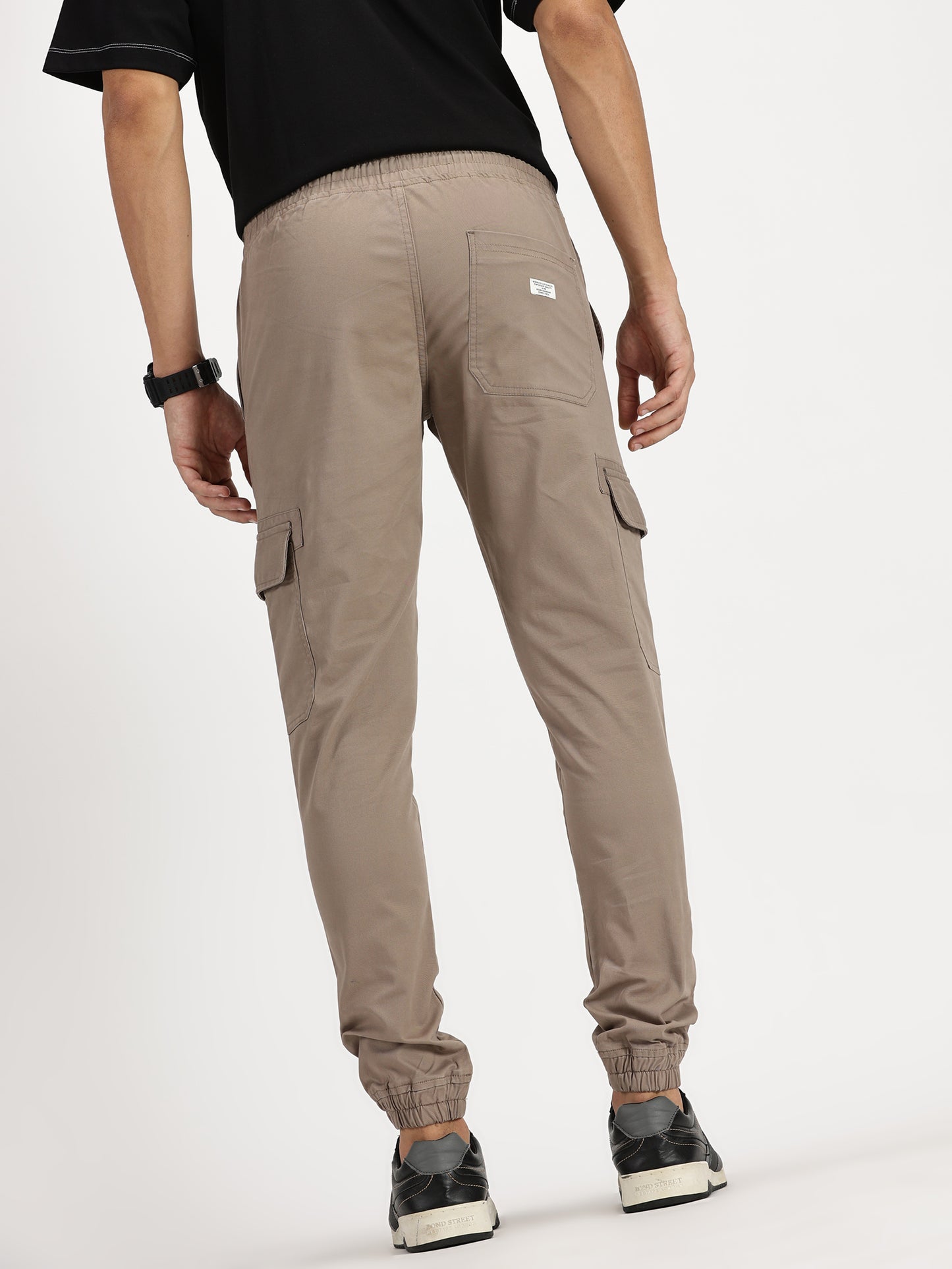Men's Cargo Joggers - Chocolate