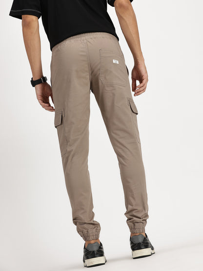 Men's Cargo Joggers - Chocolate