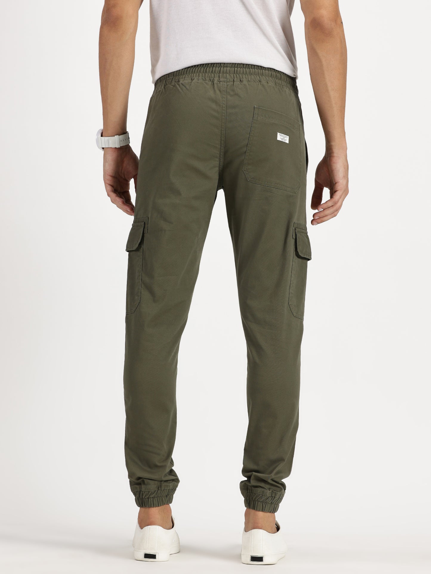Men's Cargo Joggers - Olive