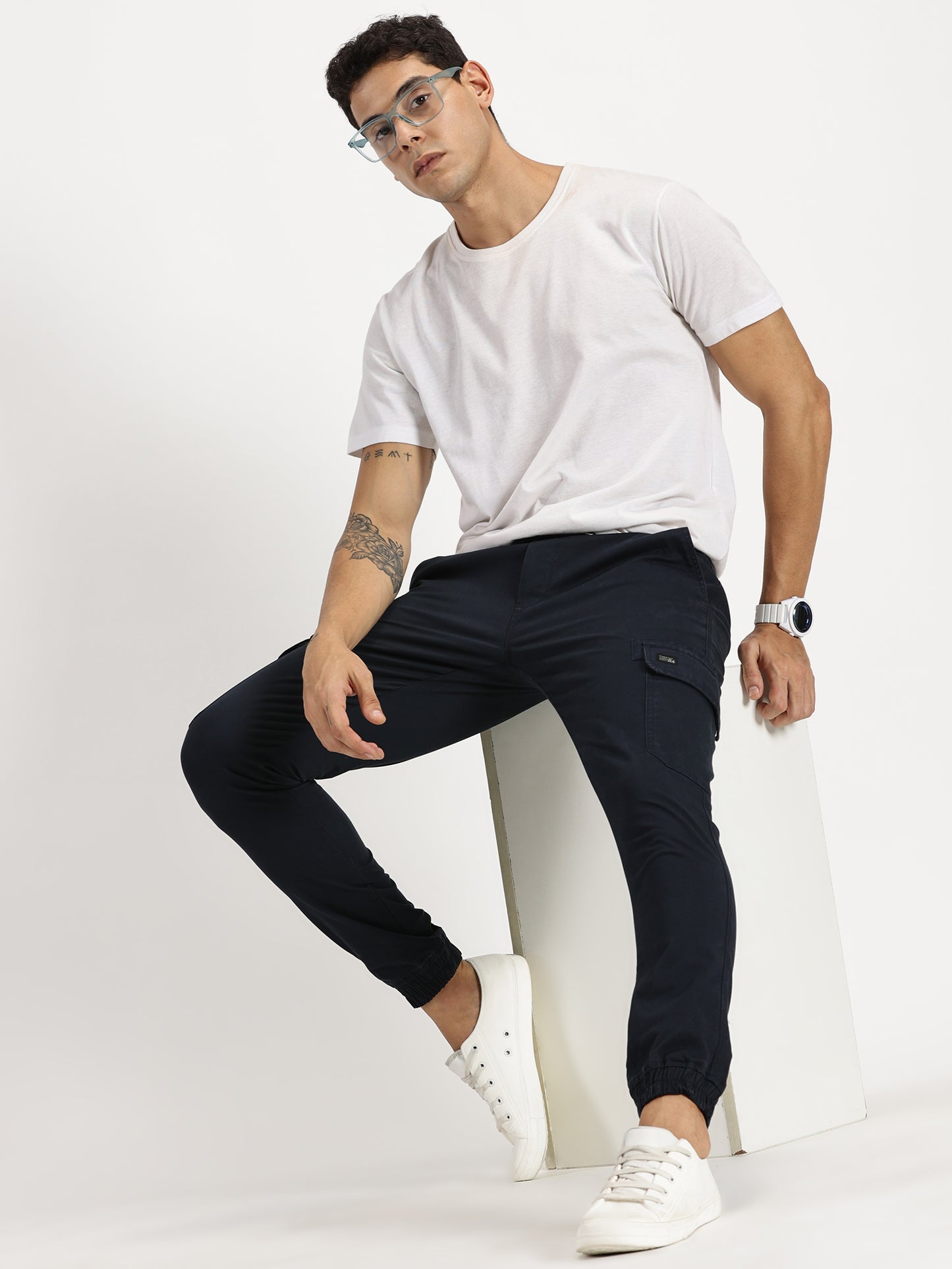 Men's Cargo Joggers - Dark