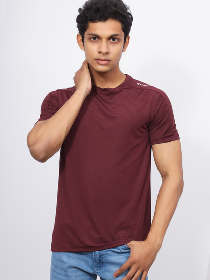 Move-With-You Active Tee - Maroon
