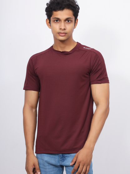 Move-With-You Active Tee - Maroon