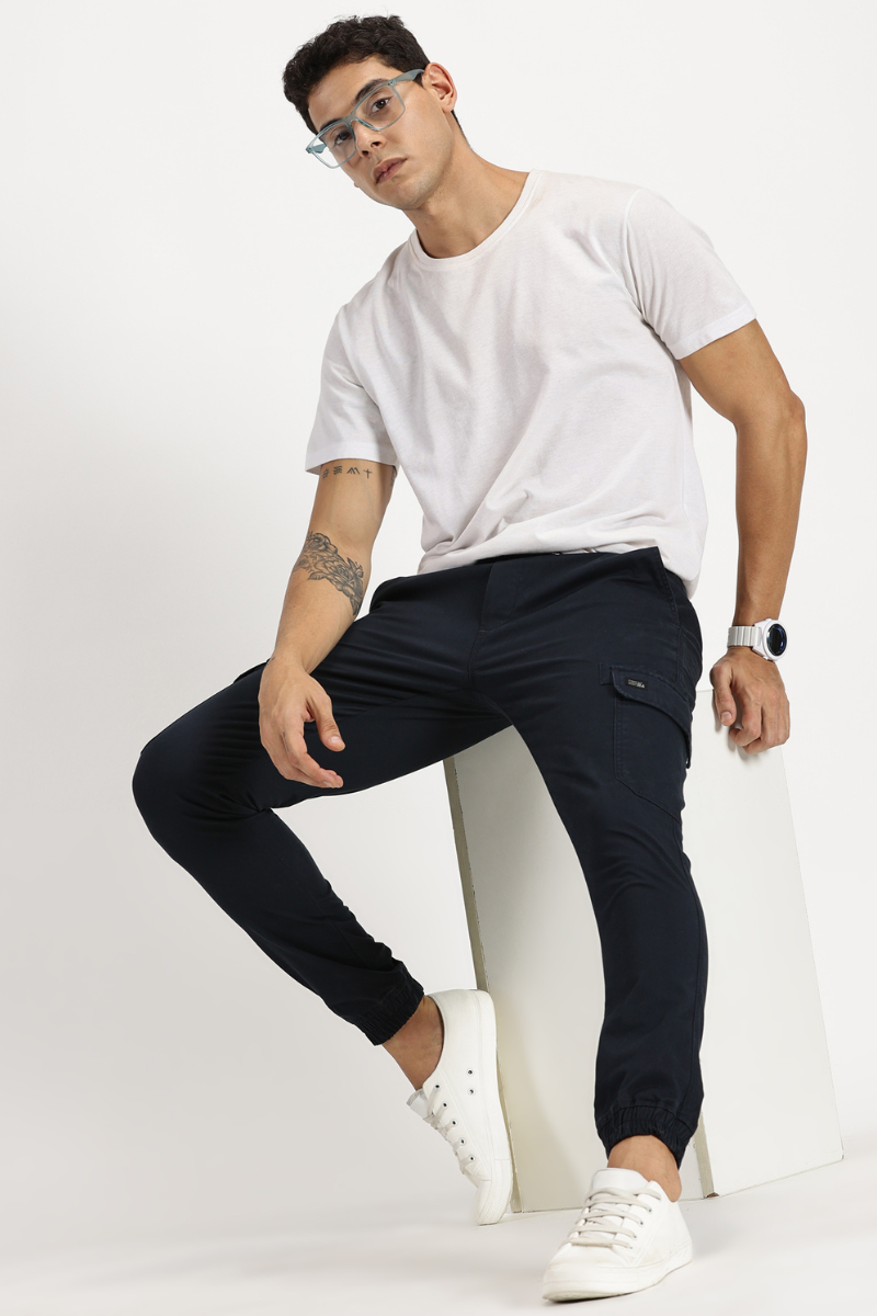 Men's Cargo Joggers - Navie