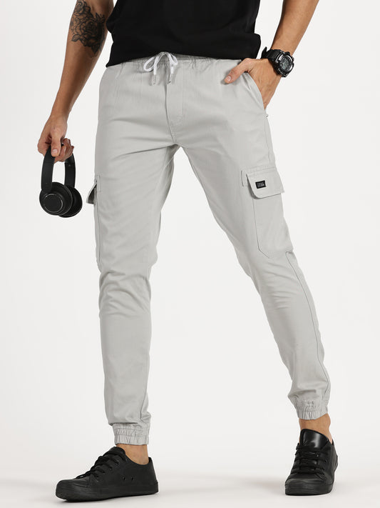 Men's Cargo Joggers - Cloudy