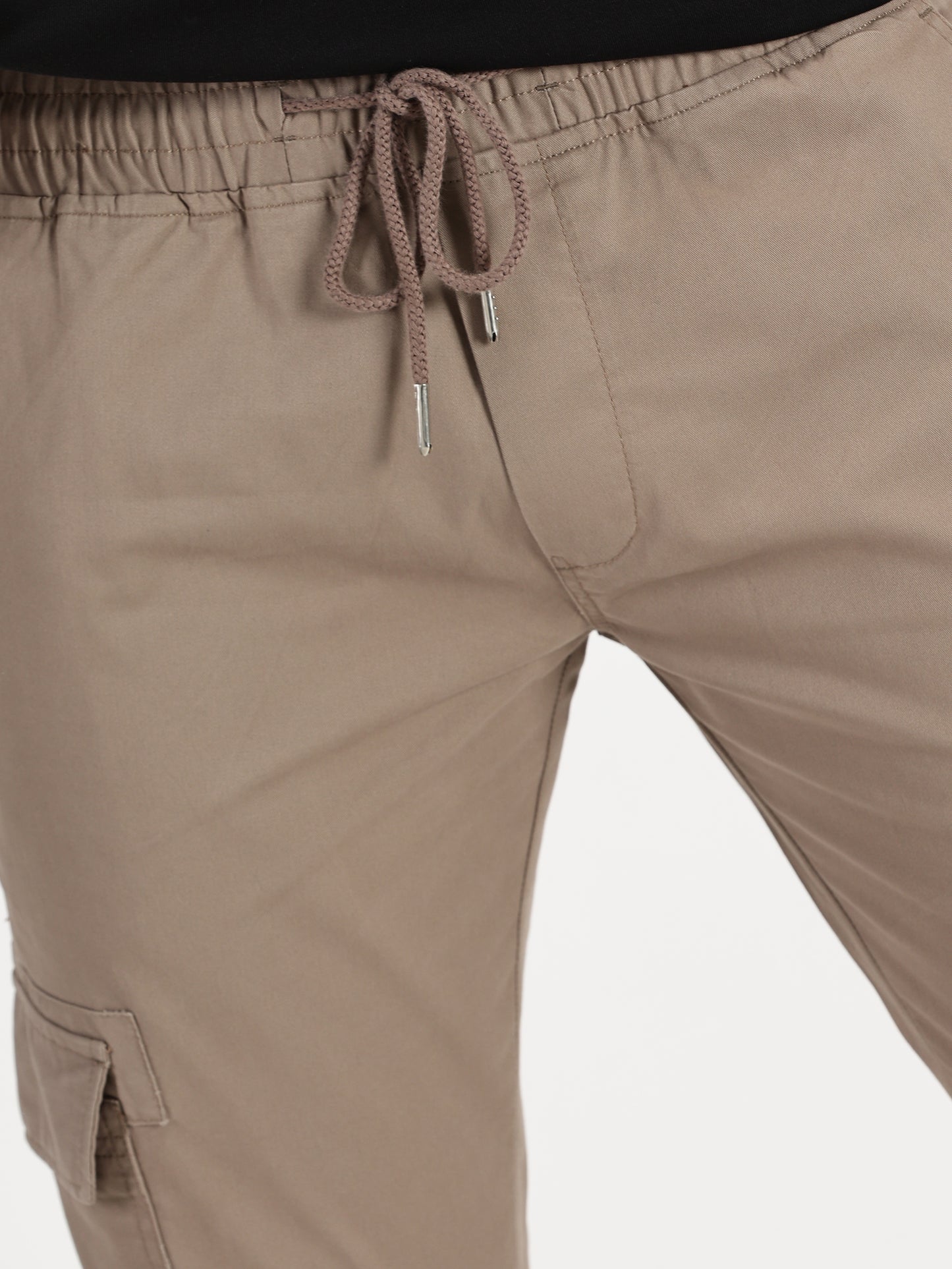Men's Cargo Joggers - Chocolate