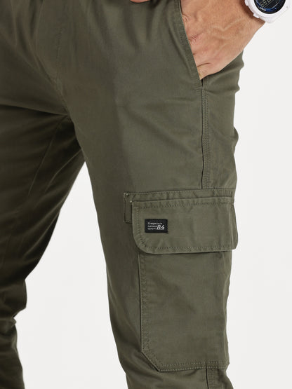 Men's Cargo Joggers - Olive