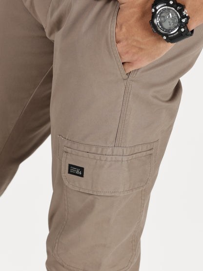 Men's Cargo Joggers - Chocolate